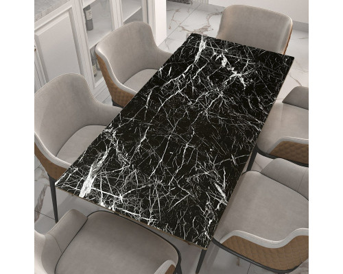 Самоклеющаяся пленка черный мрамор с паутинкой 0,45х10мх0,07мм SW-00001276