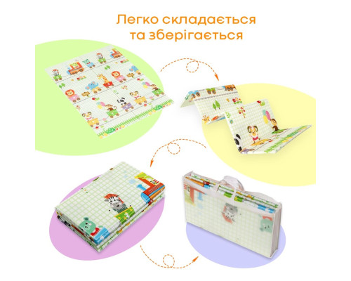Коврик детский 1,2х1,8mх8mm Паровозики-Ростомер (281) SW-00001380