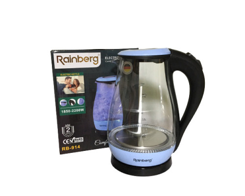 Чайник електричний Rainberg RB-914 на 2 літри скляний