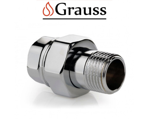 Зганяння американка пряма хромована Grauss d1/2, Німеччина