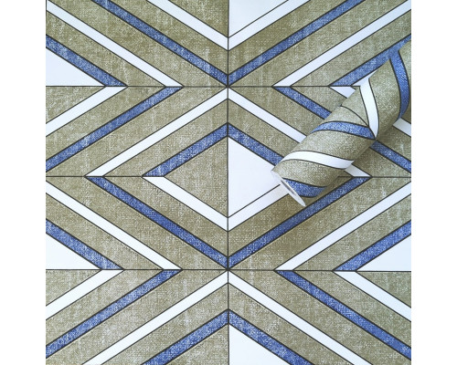 Самоклеющаяся пленка васильковые ромбы 0,45х10м SW-00001256