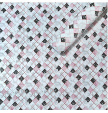 Самоклеющаяся пленка розовая мозаика 0,45х10м SW-00001233