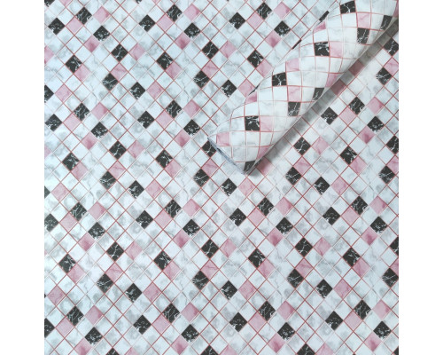 Самоклеющаяся пленка розовая мозаика 0,45х10м SW-00001233