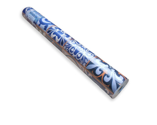 Самоклеющаяся пленка синий орнамент 0,45х10м SW-00001208