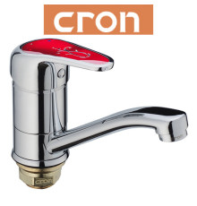 Змішувач для умивальника ялинка на гайці 15см CRON Magic Red (Chr-555)