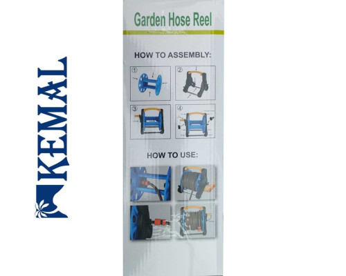 Катушка для шланга (без колёс) (60м-1/2, 30м-3/4) Kemal T8001