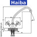 Смеситель для кухни ухо HAIBA ODYSSEY (Chr-271)