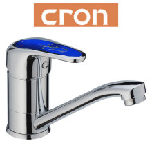 Змішувач для умивальника ялинка на шпильці 15см CRON Magic Blue (Chr-004)
