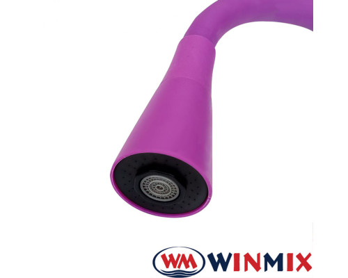 Гусак силіконовий гнучкий Winmix "Дзвіночок" Purple (фіолетовий)