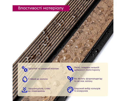 Декоративная PS рейка 2900*120*12мм (D) SW-00001749