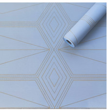 Самоклеющаяся пленка голубая с золотом 0,45х10м SW-00001218