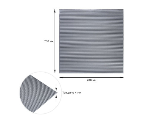 Панель 3D Silver 700*700*4mm (D) SW-00001952