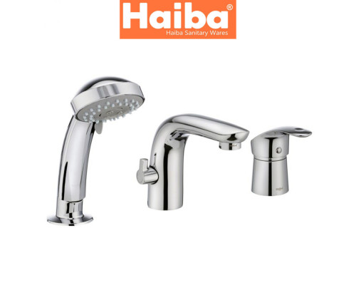 Змішувач ванна врізна HAIBA Mars 3 отвори (Chr-022)