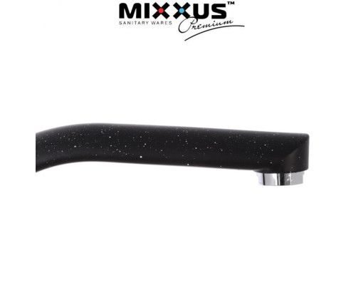 Смеситель для кухни ухо MIXXUS Color Black (черный) (Chr-273), Польша