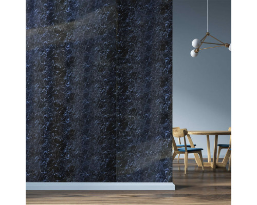 Декоративна ПВХ плита чорний мармур 1,22х2,44мх3мм SW-00001404