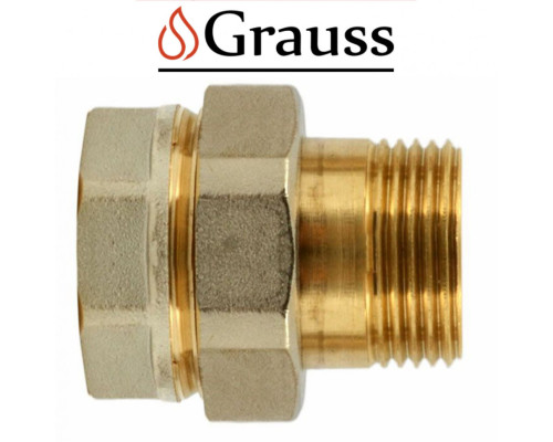 Згін американка пряма нікельована Grauss d3/4", Німеччина