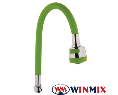 Гусак силіконовий гнучкий Winmix PaleGreen (блідо-зелений) дворежимний