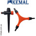 Ороситель вращающийся 3-х рожковый, на колышке, Kemal D4001, Турция