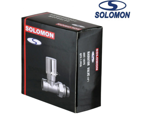 Solomon Кран радиаторный прямой верхний 1/2", Польша