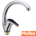 Смеситель для кухни Ухо на гайке HAIBA MAGIC BLACK Chr-777 (nut)