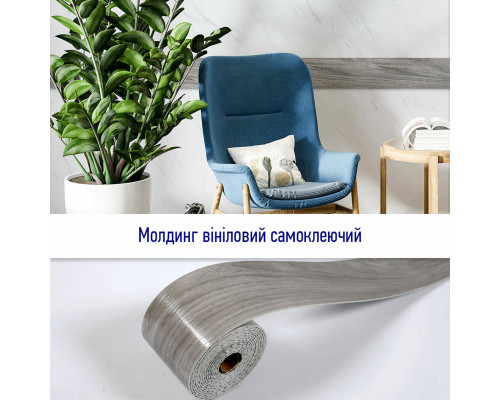 Молдинг виниловый самоклеющийся матовый 5000*100*2мм (D) SW-00001797