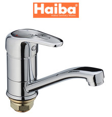 Змішувач для умивальника ялинка на гайці HAIBA MAGIC (Chr-555) 15cm