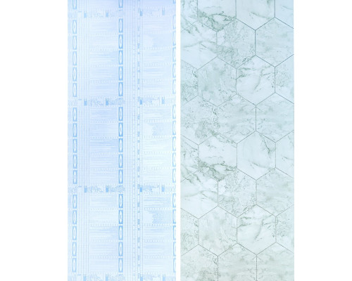 Самоклеющаяся пленка нефритовый мрамор серебрянные соты 0,45х10м SW-00001215