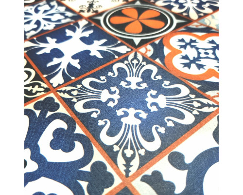 Самоклеющаяся пленка синий орнамент 0,45х10м SW-00001208