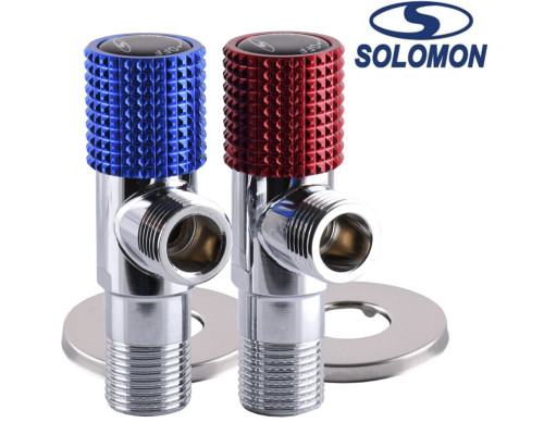 Solomon Кран радіаторний кутовий кераміка 1/2, Польща.