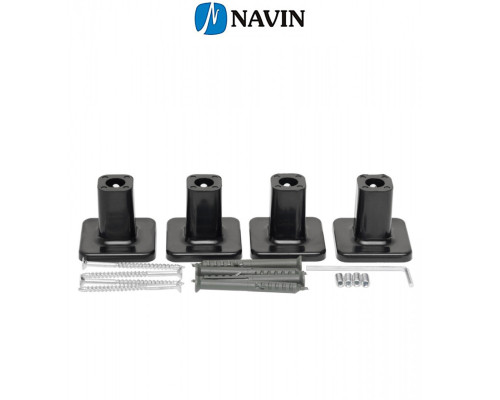 Сушка для рушників Електро Navin Авангард 48*80 Digital таймер Чорний муар, Лівий (вуглецева сталь) Україна