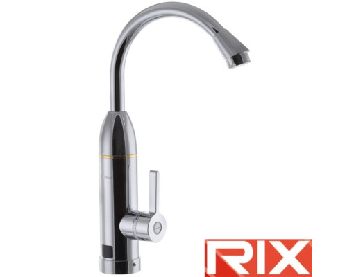 Электрический проточный водонагреватель Rix ELW 03-E с индикатором темп. на мойку 3 кВт