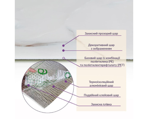 Самоклеящаяся стеновая PET плитка в рулоне 600*3000*2mm SW-00001697