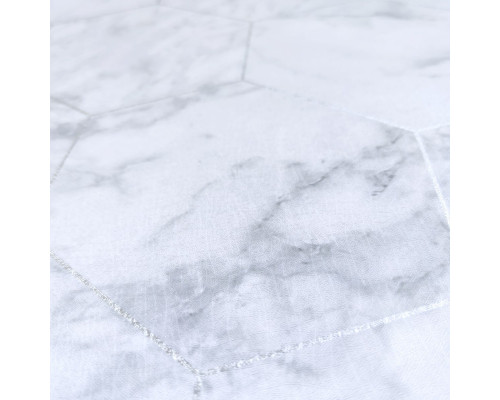 Самоклеющаяся пленка серый мрамор серебряные соты 0,45х10м SW-00001213