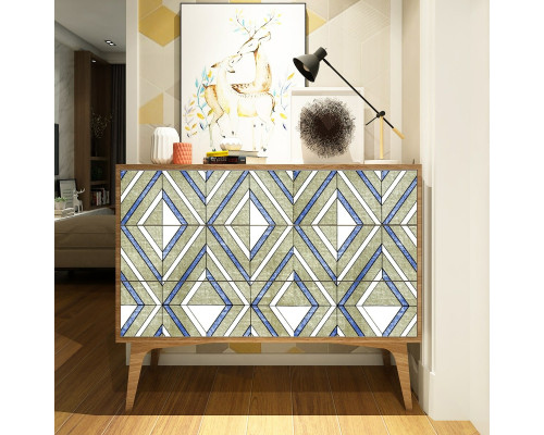 Самоклеющаяся пленка васильковые ромбы 0,45х10м SW-00001256