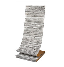 Самоклеюча 3D панель під дерево кольору зебри 19600x700x3мм SW-00001475