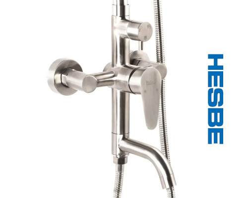 Душевая колонна HESBE DAX 009-J  из нержавеющей стали