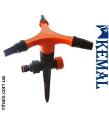 Зрошувач 3-х ріжковий, що обертається, на кілочку, Kemal D4001, Туреччина