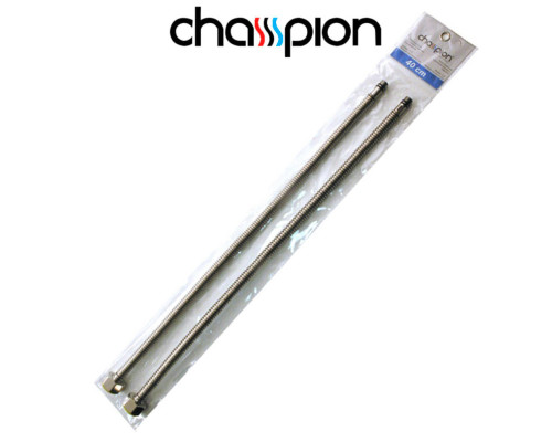 Шланг гофра підводка до змішувача нержавіюча сталь М10*1/2" 40см