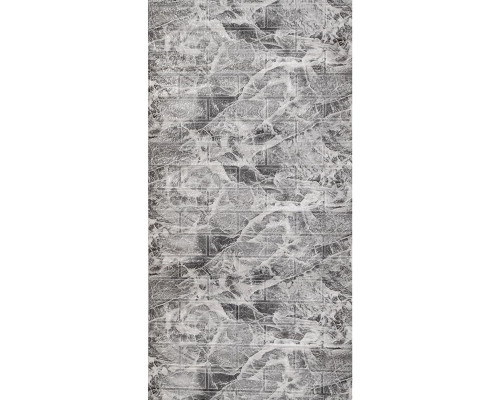 R061-2 Панель стеновая в рулоне 3D 700мм*3,08м*2мм мрамор чёрный (D) SW-00002536