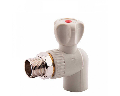 Кран радиаторный угловой шаровый STA (стальной шар) 20*1/2н", Украина