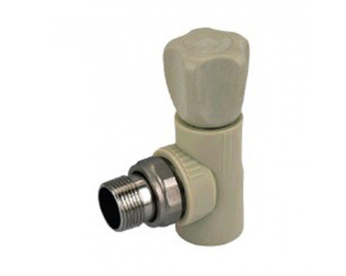 KOER Кран радиаторный угловой вентильный 25*3/4"