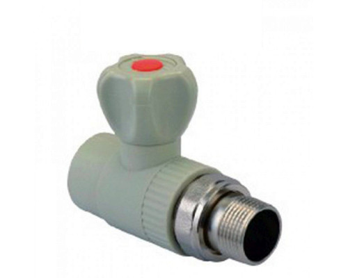 KOER Кран радіаторний прямий кульовий 20*1/2"