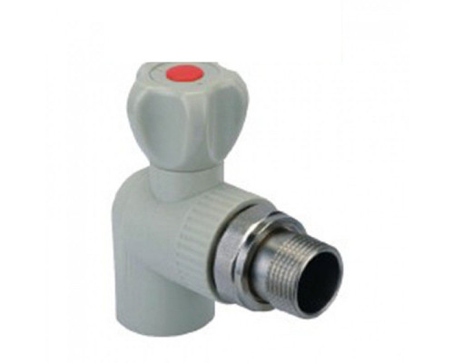 KOER Кран радиаторный угловой шаровый 20*1/2н"