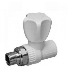 Кран радиаторный прямой вентильный STA (латунный шар) 20*1/2н", Украина