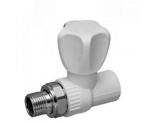 Кран радиаторный прямой вентильный STA (латунный шар) 20*1/2н", Украина