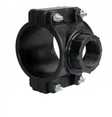 Santehplast Хомут черный с внутренней резьбой 75*1"