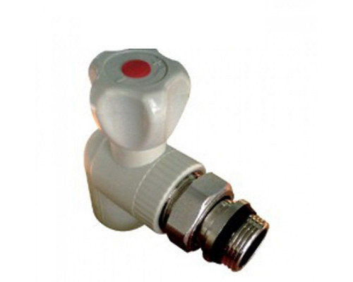 KOER Кран радиаторный угловой шаровый 25*3/4"