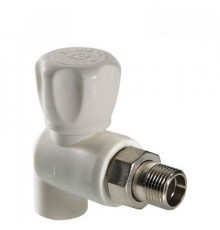 Кран радиаторный угловой вентильный STA (латунный шар) 25*3/4н", Украина