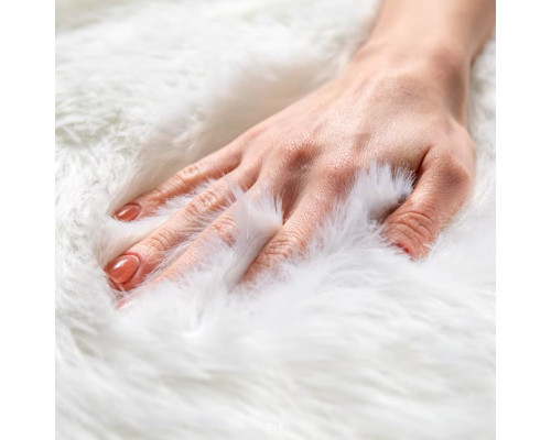 Круглый коврик под елку  70 см (Длинный ворс)