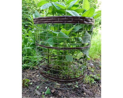 Садовая Ограда-конструктор из ротанга на оцинковой основе 100*33см